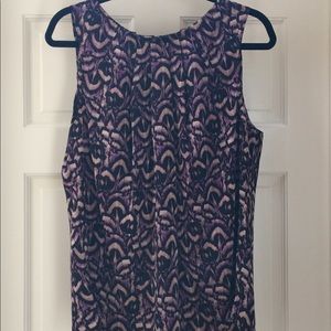 Black, purple & beige Chaus sleeveless top six 14